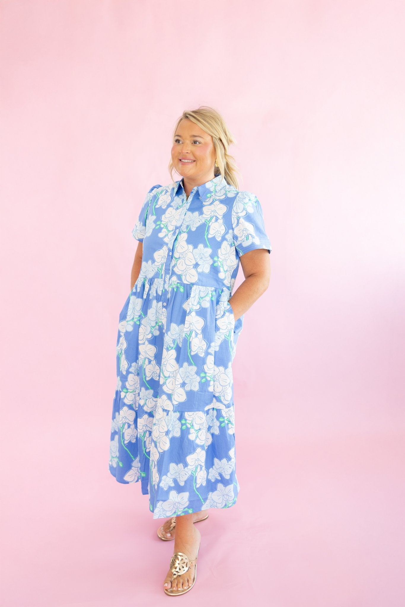 Blue Magnolia Dress