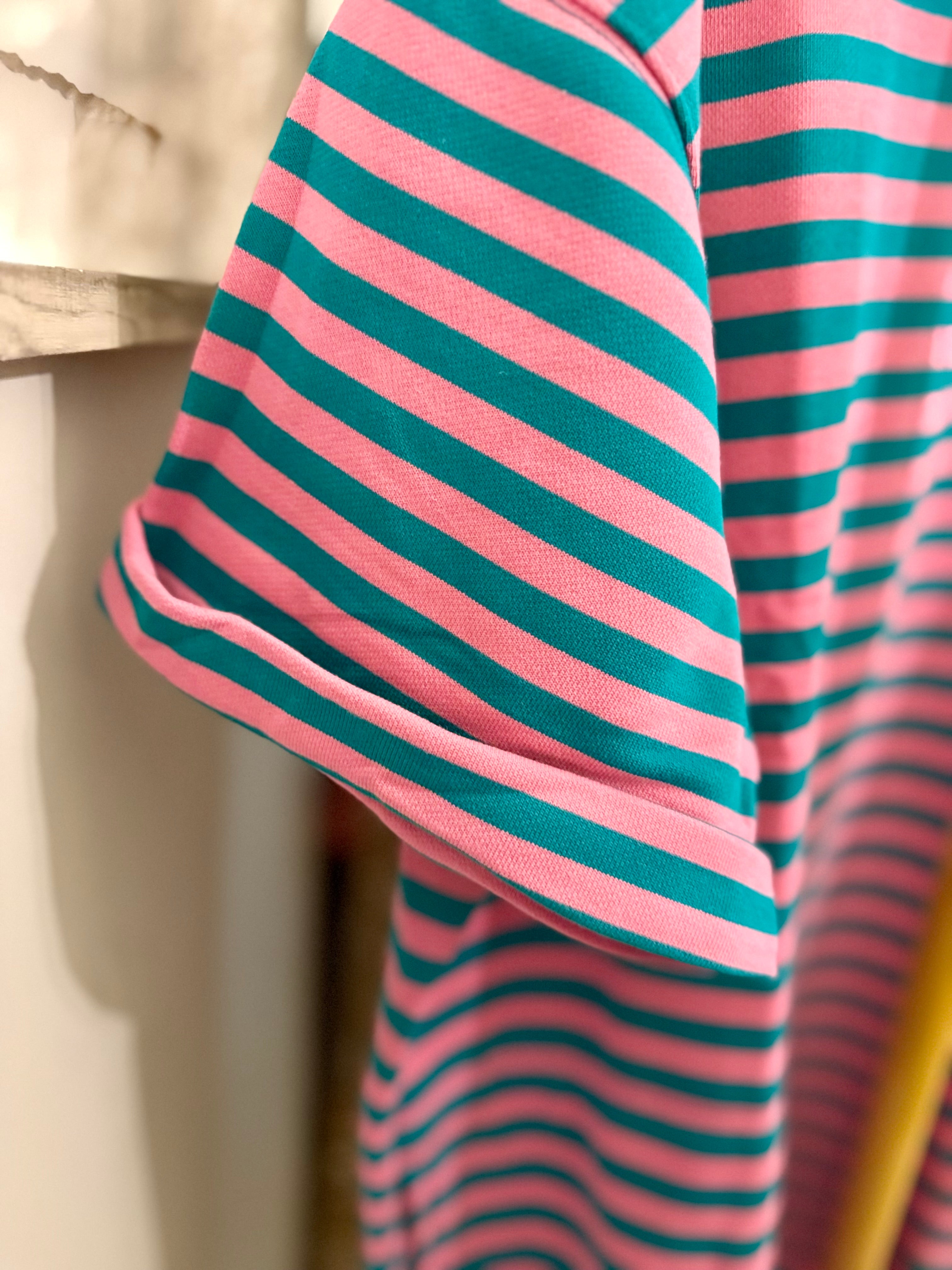 The Pink & Teal Tee Dress