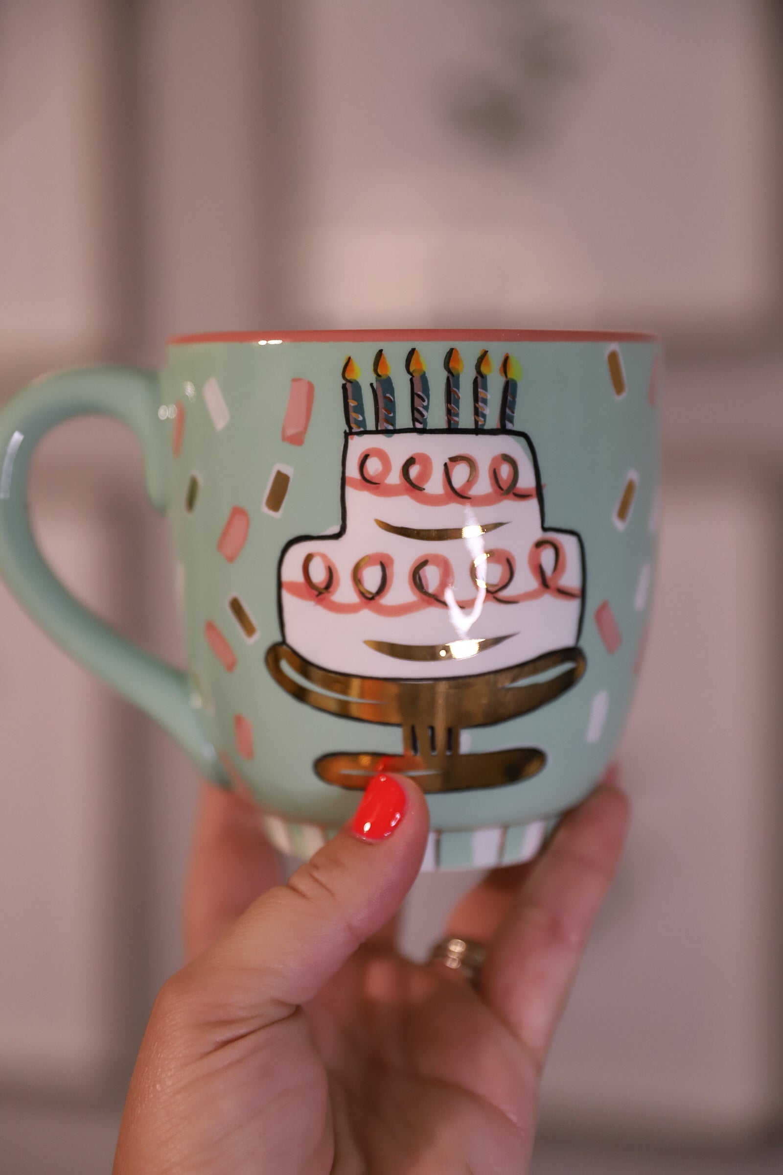 Candles & Confetti Cake Mug