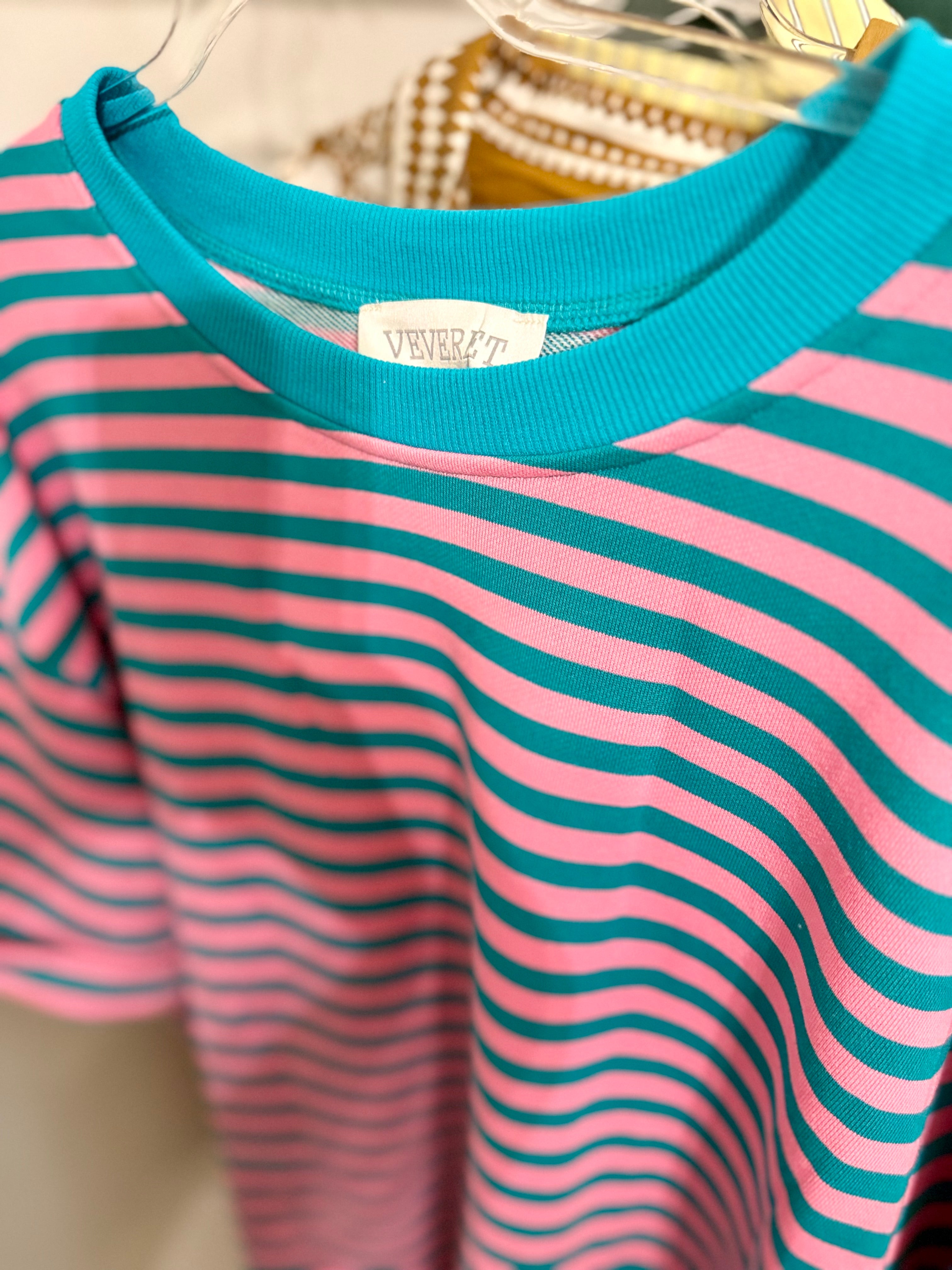 The Pink & Teal Tee Dress