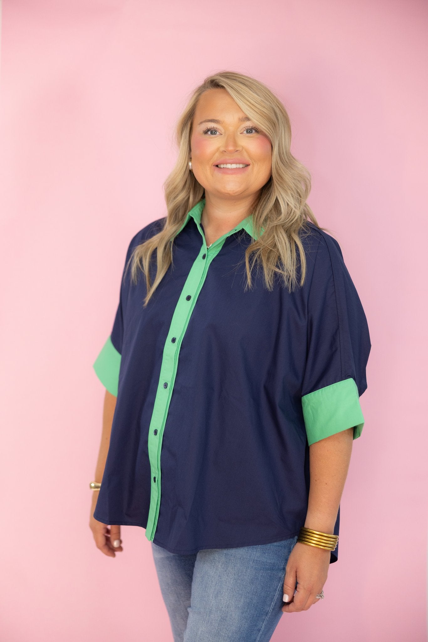Emerald Edge Blouse