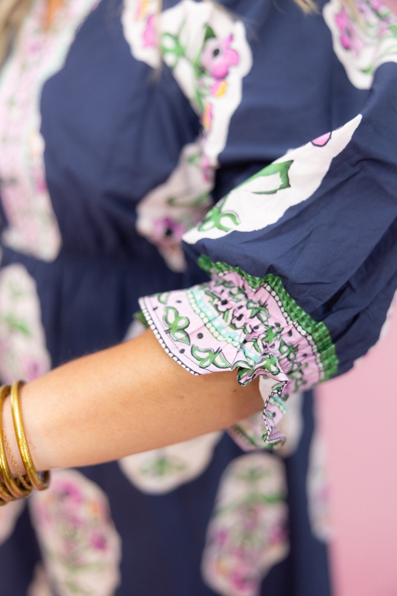 Navy Blossom Dress