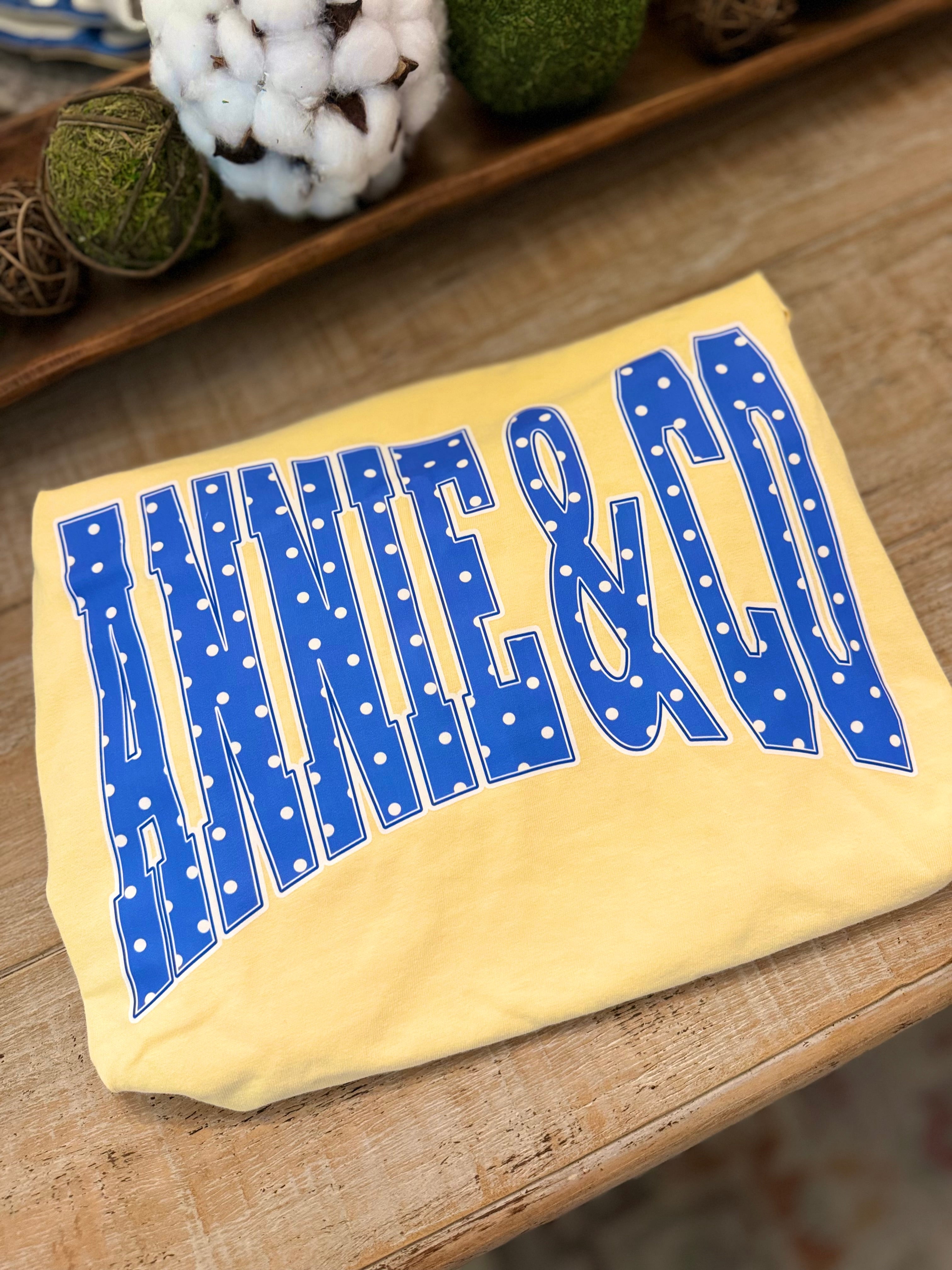 Annie & Co Comfort Colors Tee- Butter