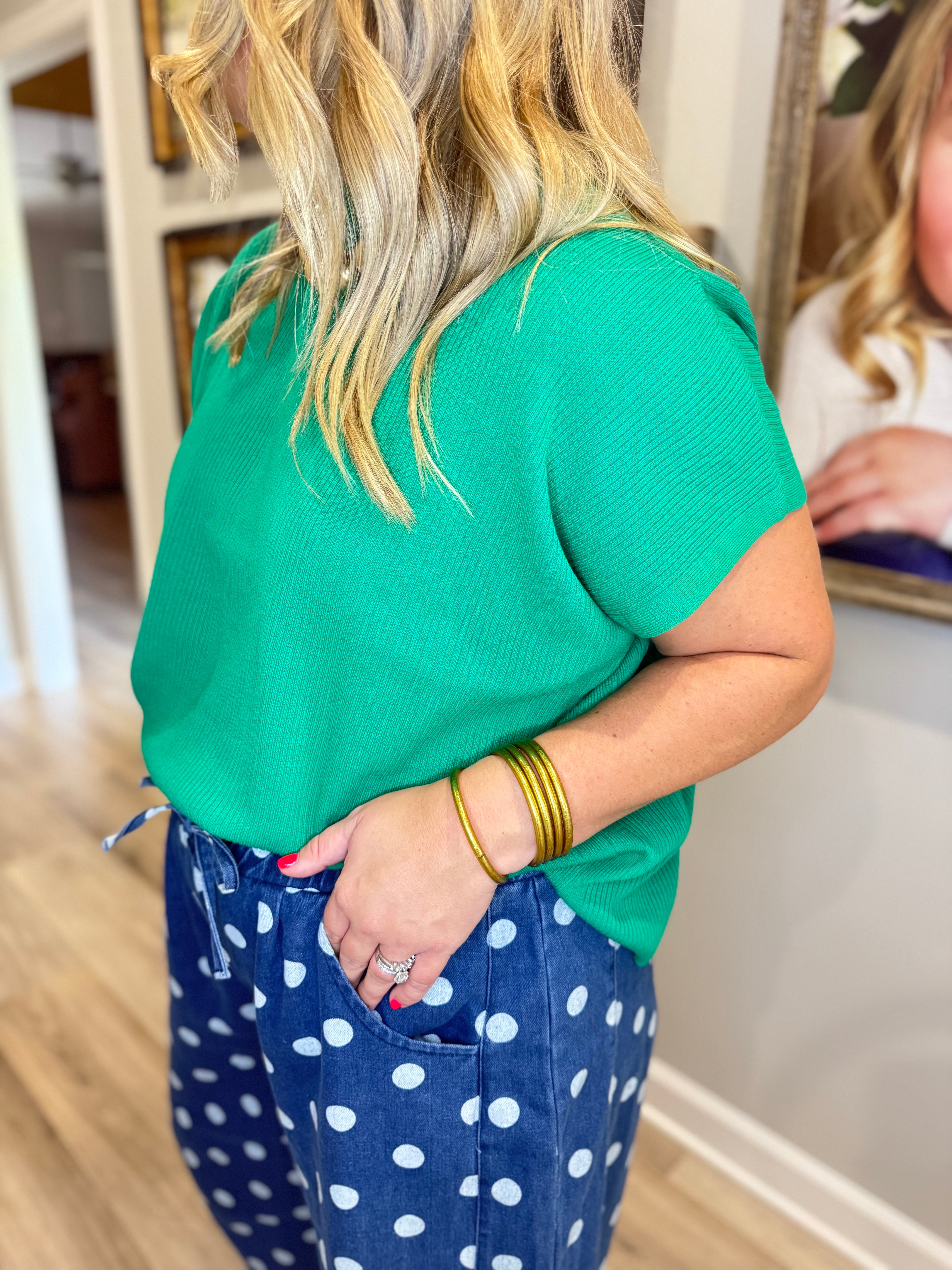 The Everyday Elegance Top — Green