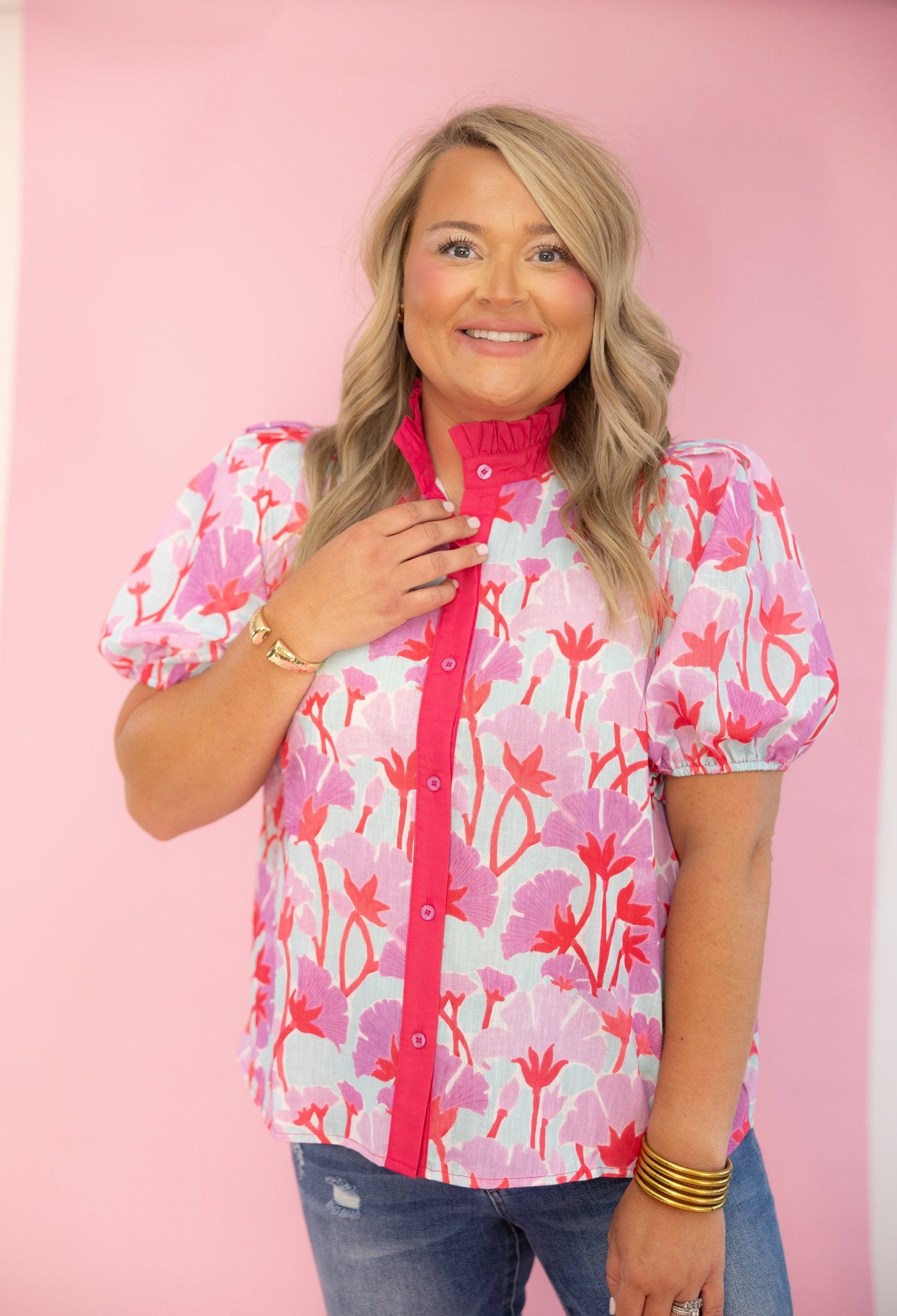 Petals & Pink Top