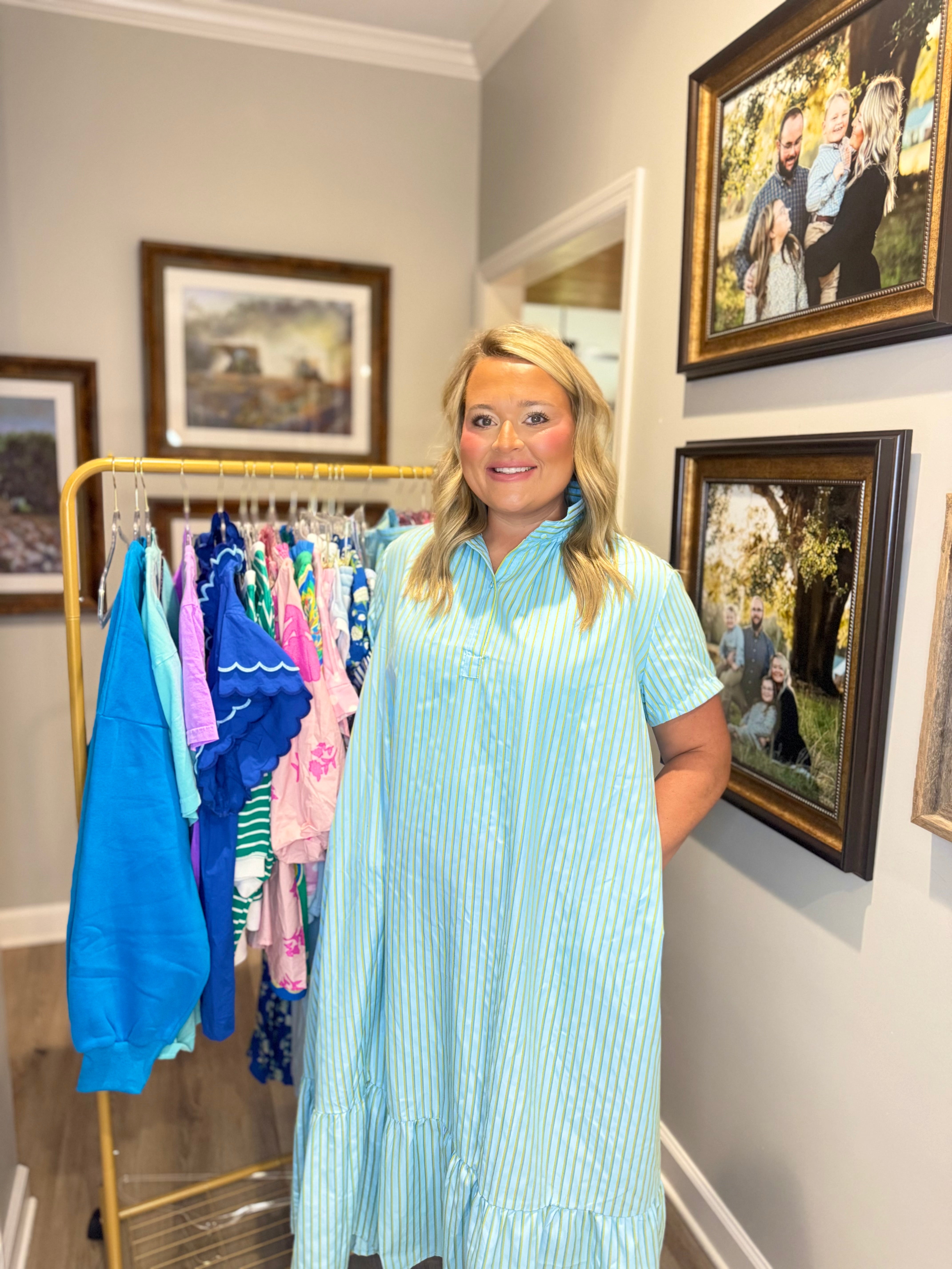 Carolina Sky Midi Dress