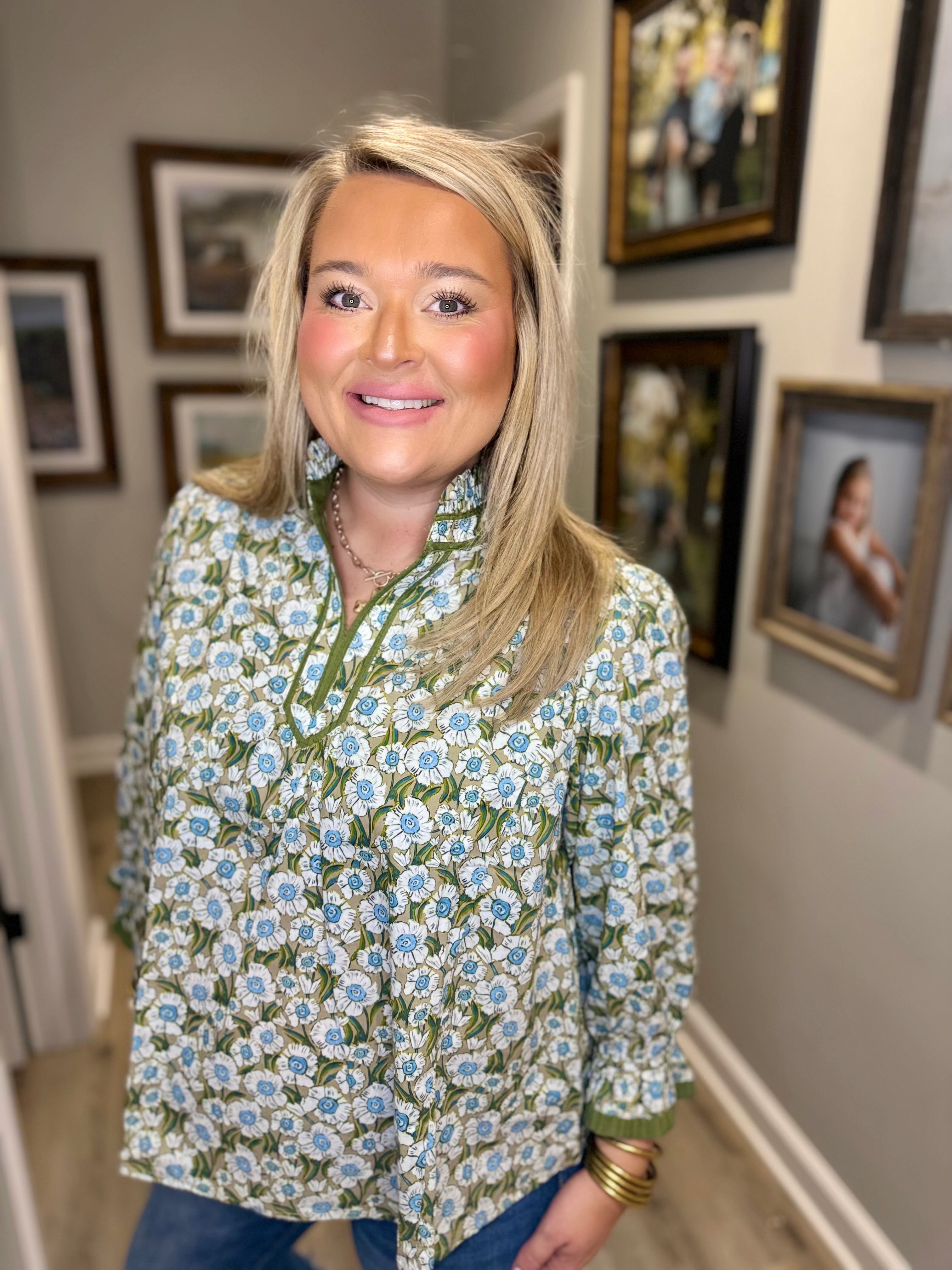 Olive Blossom Top