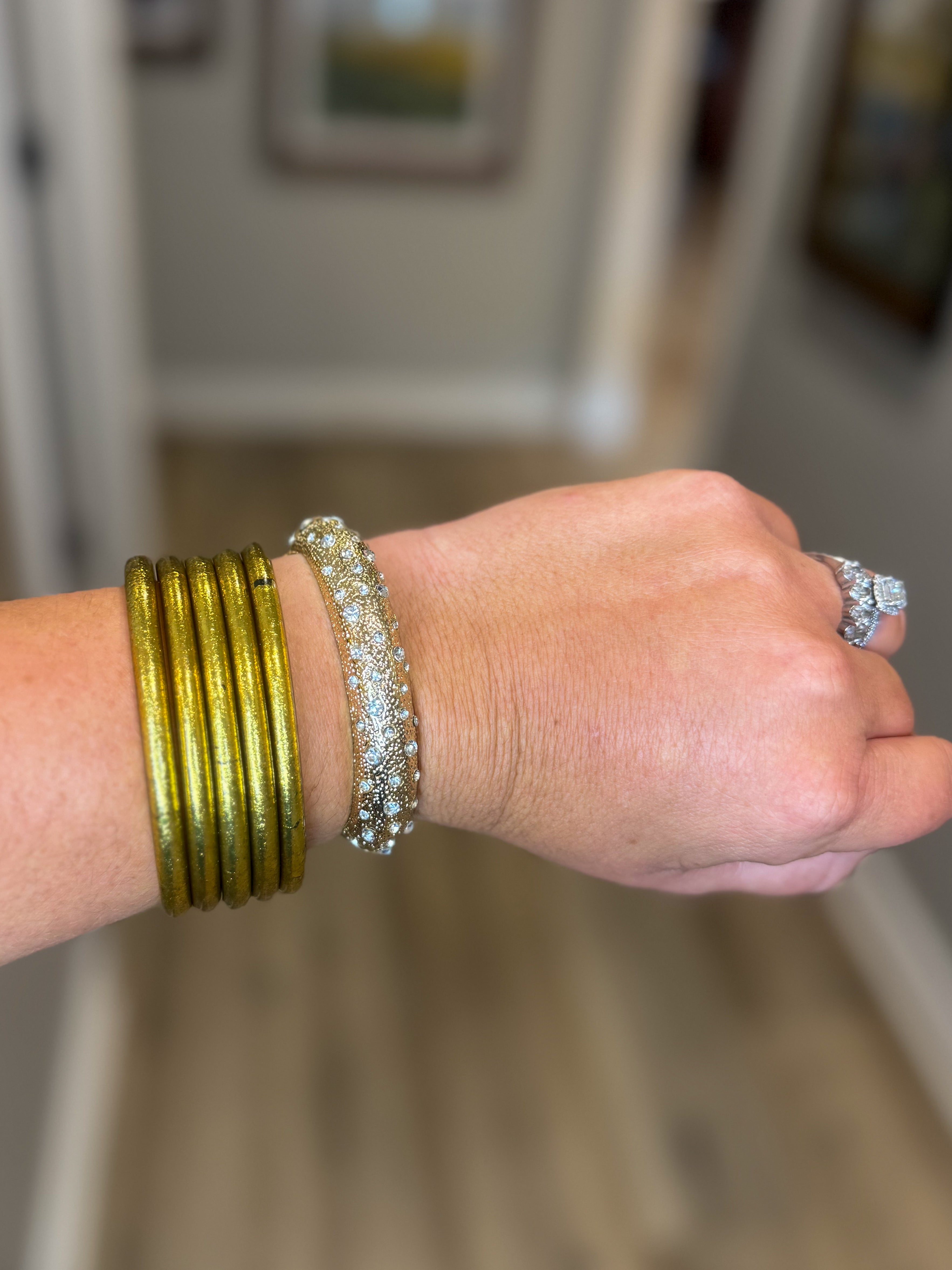 Danice Textured Gold Bracelet — By Caroline Hill