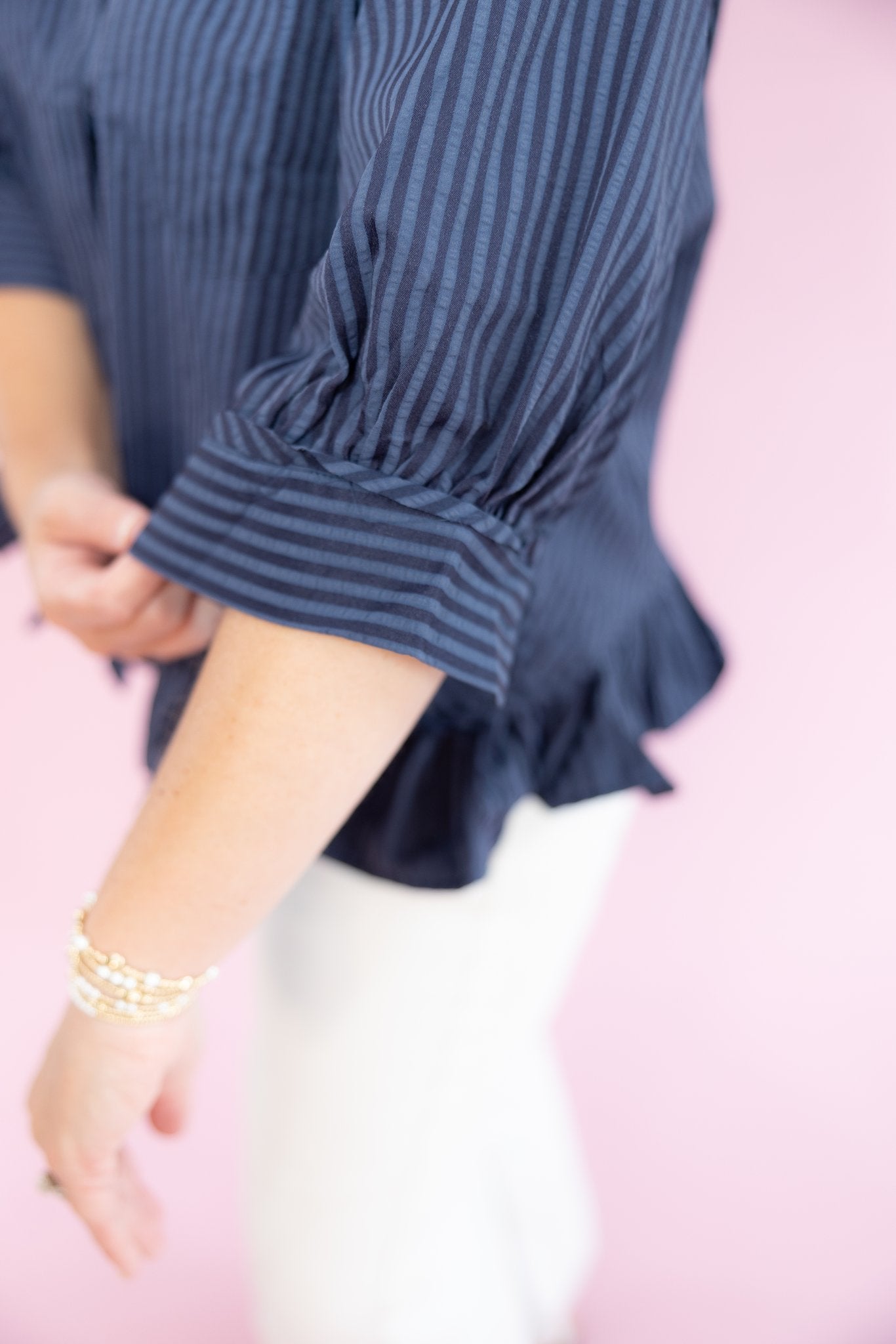 Navy & Grace Top