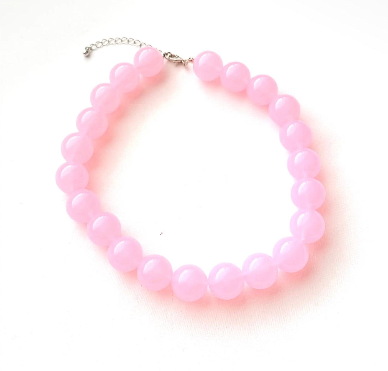 Beaded Necklace Pink